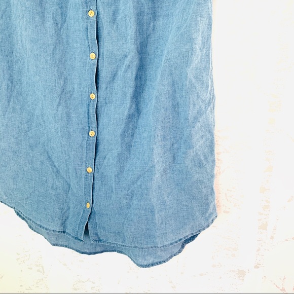 Madewell Central Linen Blend Shirt Dress - Picture 6 of 8